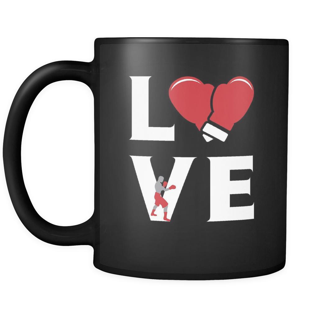 Boxing - LOVE Boxing  - 11oz Black Mug
