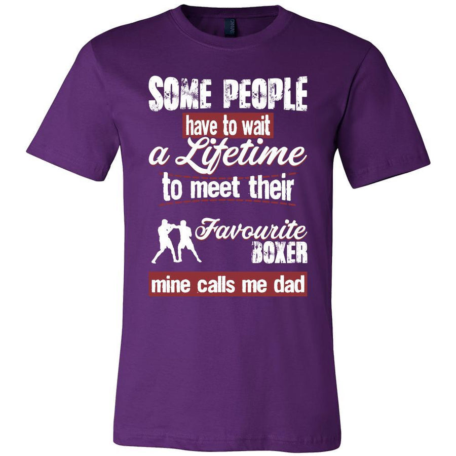 Boxing Shirt - Some people have to wait a lifetime to meet their favorite Boxing player mine calls me dad- Sport father-T-shirt-Teelime | shirts-hoodies-mugs