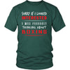 Boxing Shirt - Sorry If I Looked Interested, I think about Boxing - Sport Gift-T-shirt-Teelime | shirts-hoodies-mugs