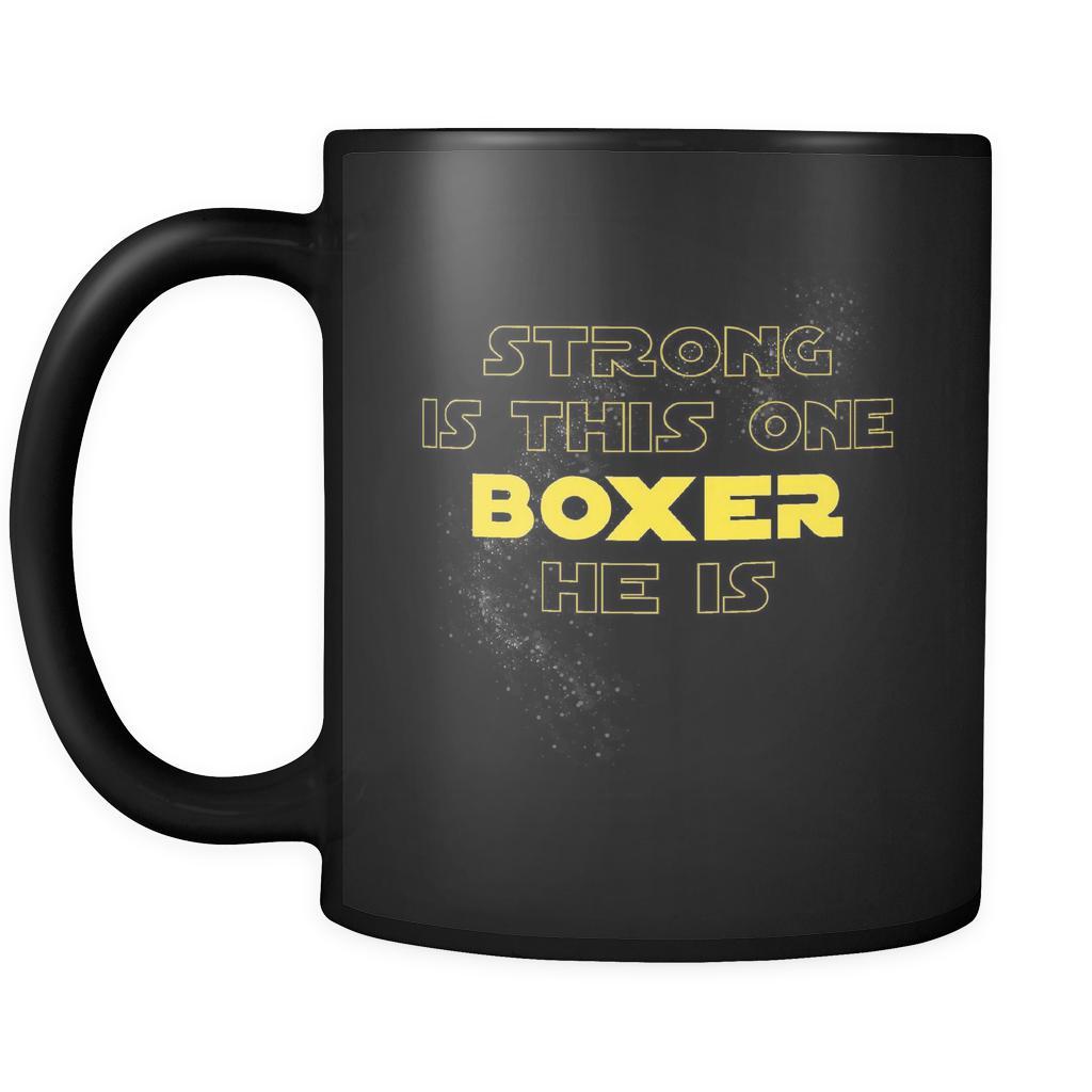 Boxing Strong Is This One Boxer He Is 11oz Black Mug