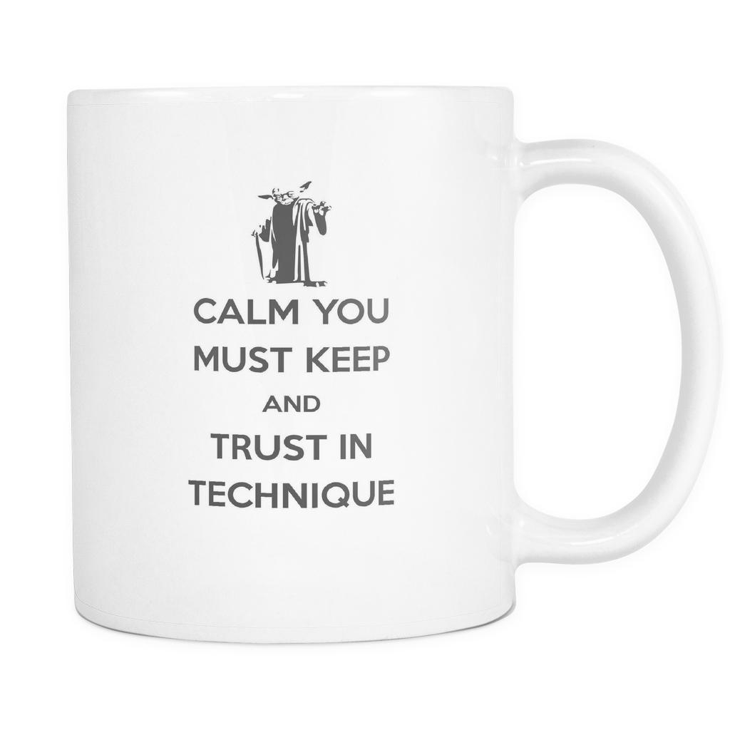 Brazilian Jiu Jitsu Coffee Cup - BJJ Yoda-Drinkware-Teelime | shirts-hoodies-mugs