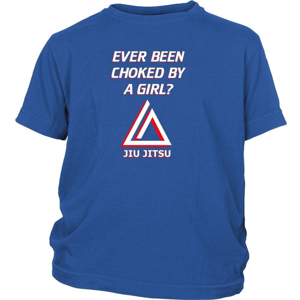 Brazilian Jiu Jitsu Kids T Shirt - Ever been choked by a girl?-T-shirt-Teelime | shirts-hoodies-mugs
