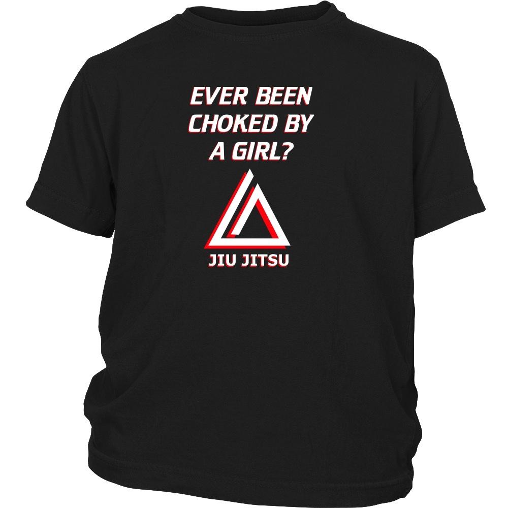 Brazilian Jiu Jitsu Kids T Shirt - Ever been choked by a girl?-T-shirt-Teelime | shirts-hoodies-mugs