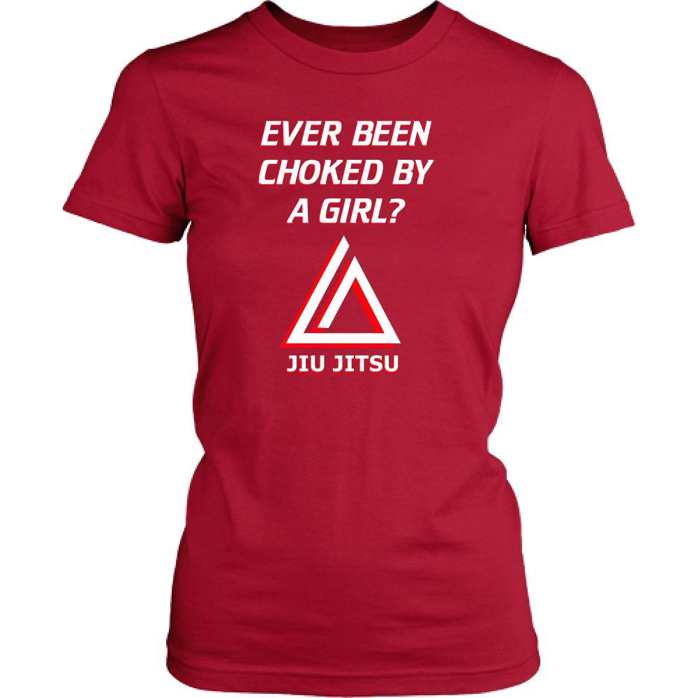 Brazilian Jiu Jitsu Kids T Shirt - Ever been choked by a girl?-T-shirt-Teelime | shirts-hoodies-mugs