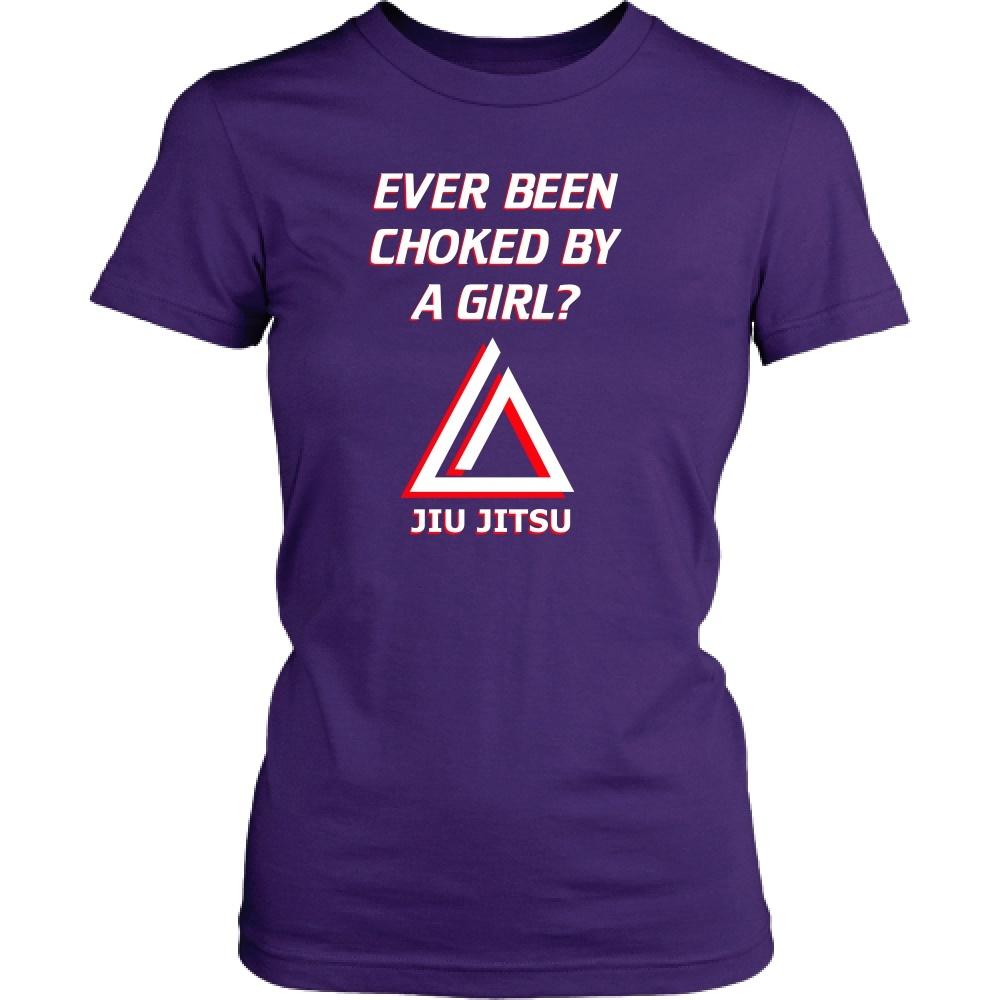 Brazilian Jiu Jitsu Kids T Shirt - Ever been choked by a girl?-T-shirt-Teelime | shirts-hoodies-mugs