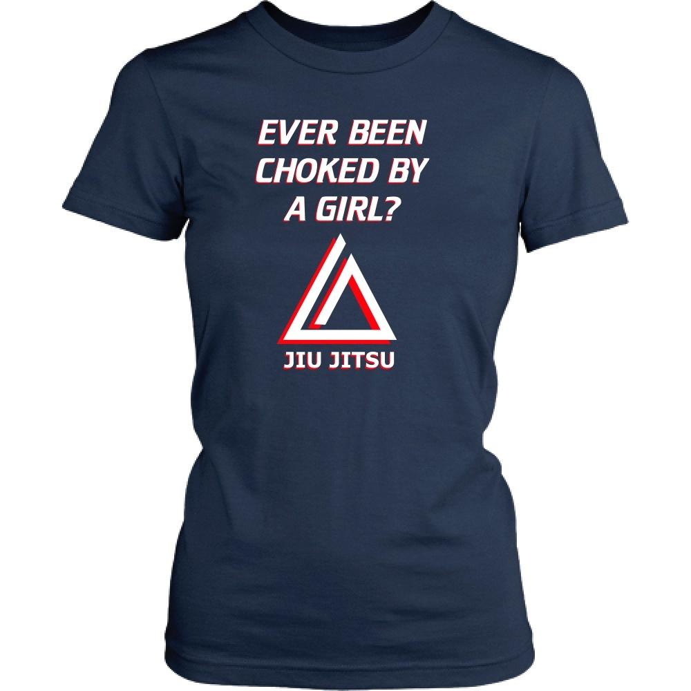 Brazilian Jiu Jitsu Kids T Shirt - Ever been choked by a girl?-T-shirt-Teelime | shirts-hoodies-mugs