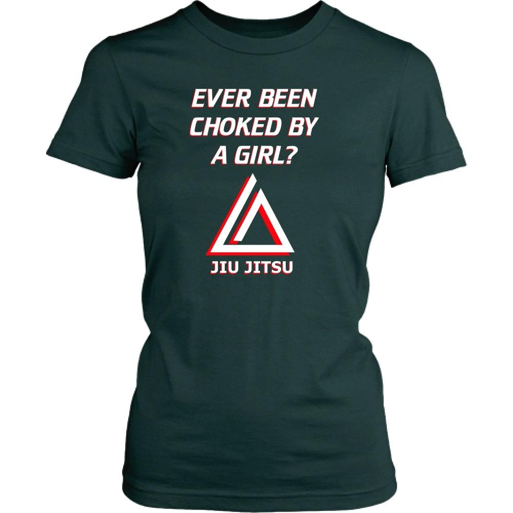 Brazilian Jiu Jitsu Kids T Shirt - Ever been choked by a girl?-T-shirt-Teelime | shirts-hoodies-mugs