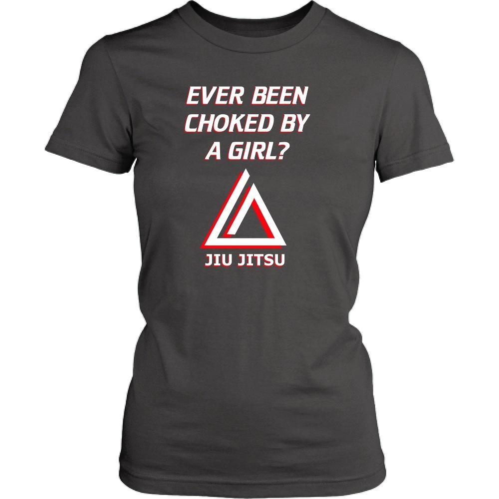 Brazilian Jiu Jitsu Kids T Shirt - Ever been choked by a girl?-T-shirt-Teelime | shirts-hoodies-mugs