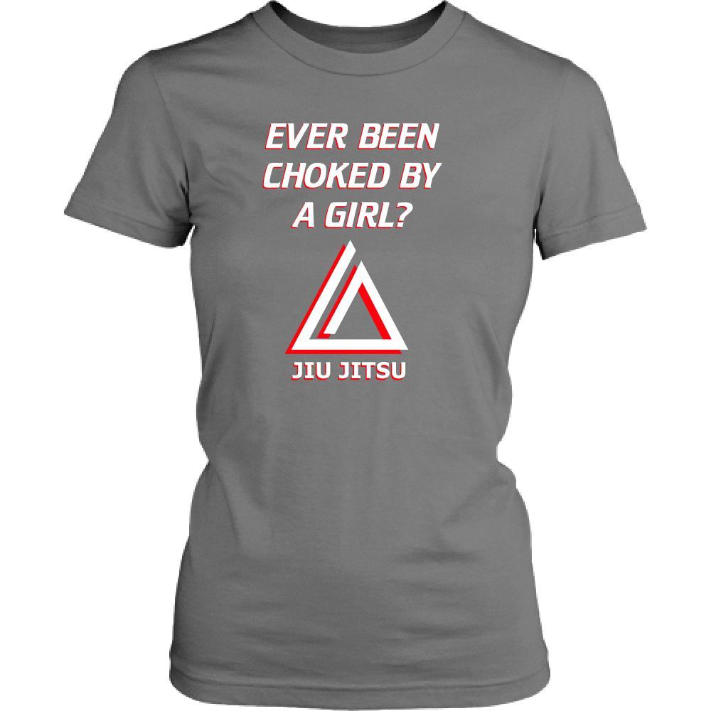 Brazilian Jiu Jitsu Kids T Shirt - Ever been choked by a girl?-T-shirt-Teelime | shirts-hoodies-mugs