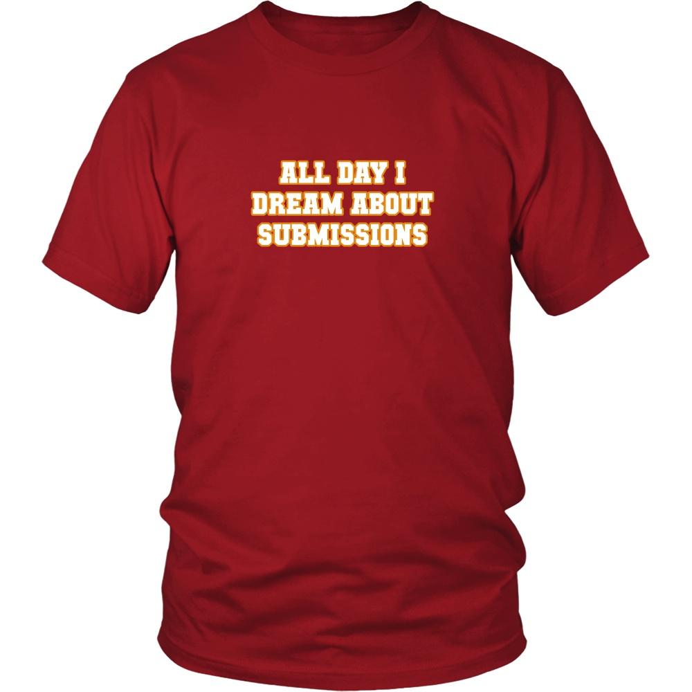 Brazilian Jiu-Jitsu T Shirt - All Day I Dream About Submissions-T-shirt-Teelime | shirts-hoodies-mugs