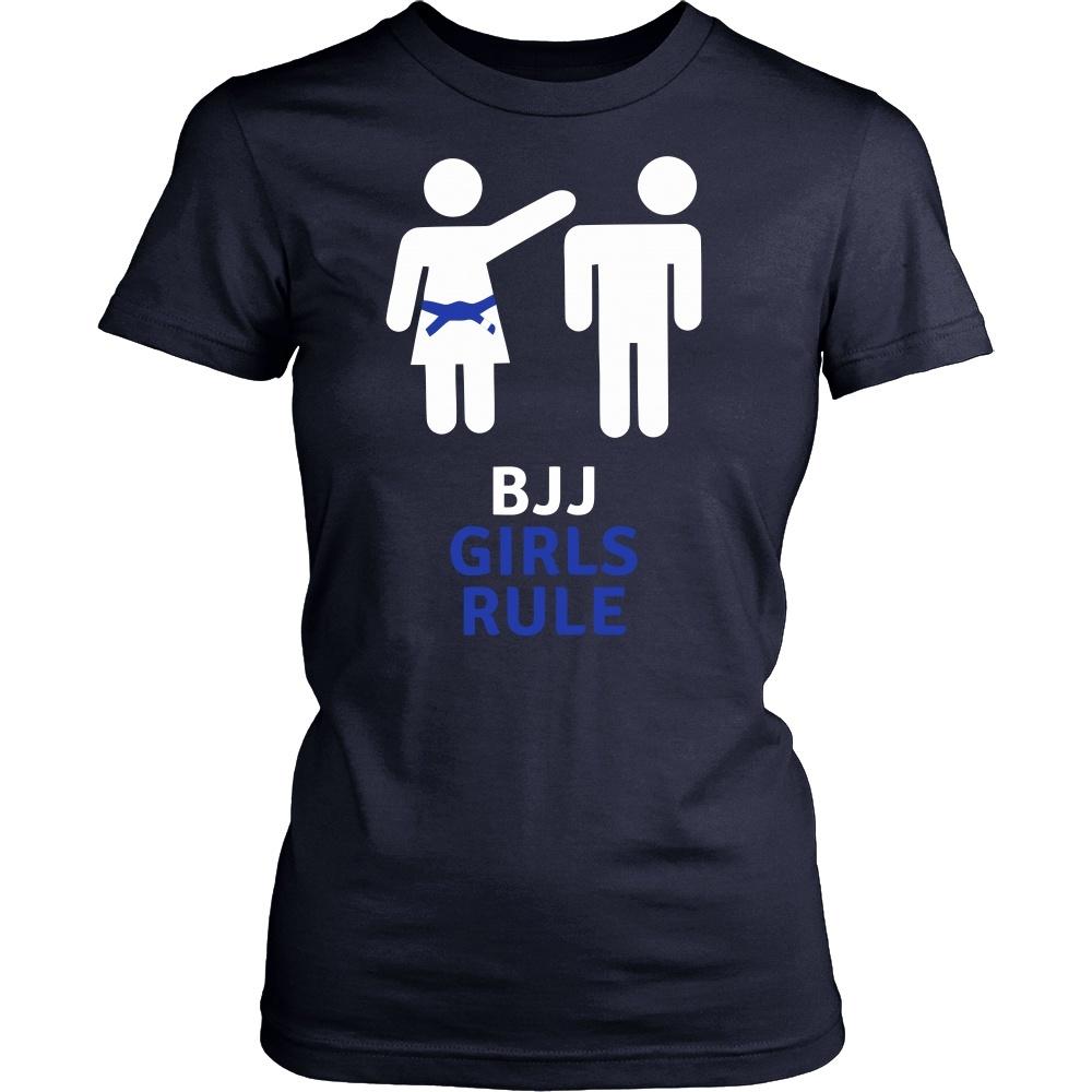 Brazilian Jiu Jitsu T Shirt - BJJ Girls Rule-T-shirt-Teelime | shirts-hoodies-mugs