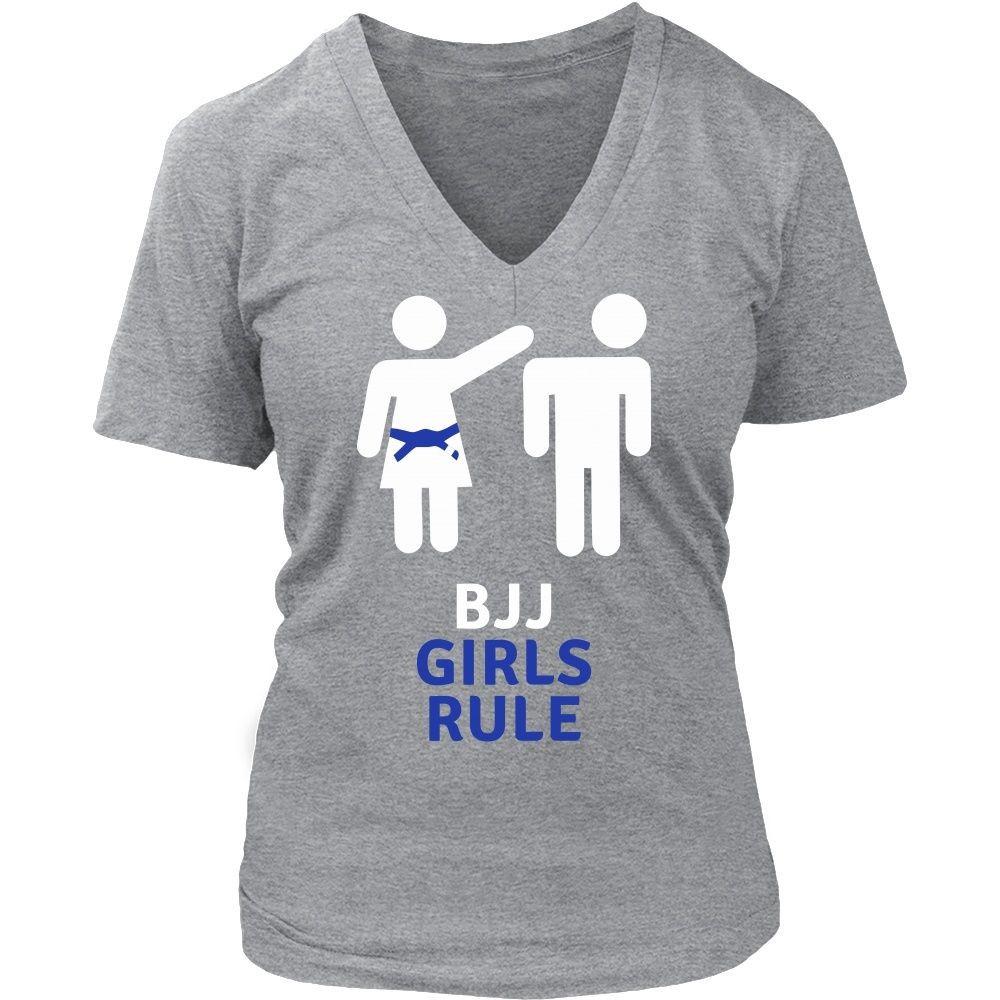 Brazilian Jiu Jitsu T Shirt - BJJ Girls Rule-T-shirt-Teelime | shirts-hoodies-mugs