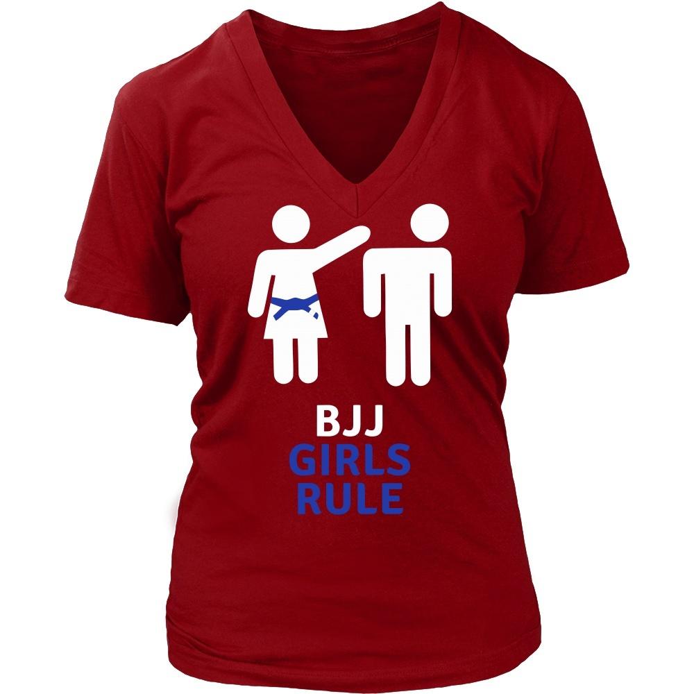 Brazilian Jiu Jitsu T Shirt - BJJ Girls Rule-T-shirt-Teelime | shirts-hoodies-mugs