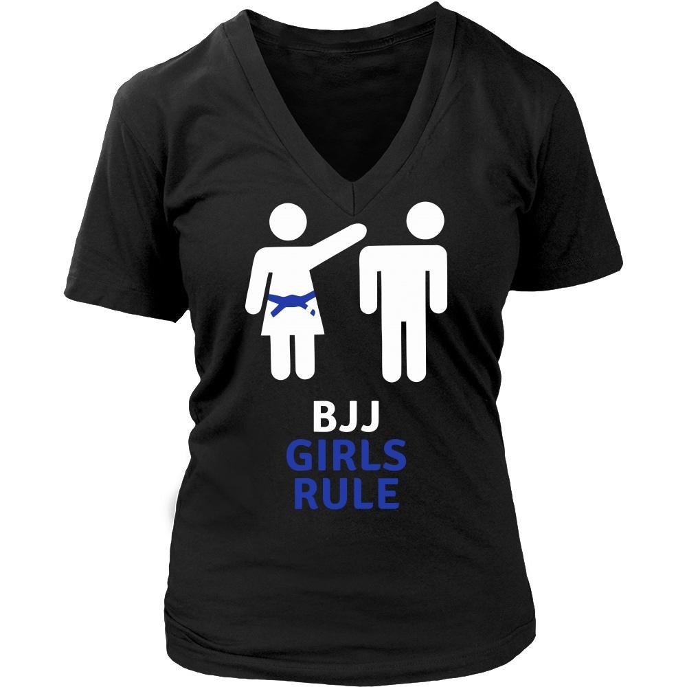 Brazilian Jiu Jitsu T Shirt - BJJ Girls Rule-T-shirt-Teelime | shirts-hoodies-mugs