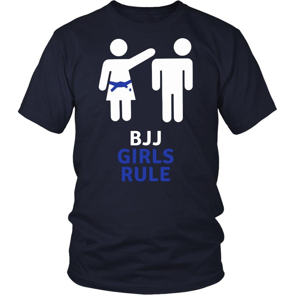 Brazilian Jiu Jitsu T Shirt - BJJ Girls Rule-T-shirt-Teelime | shirts-hoodies-mugs