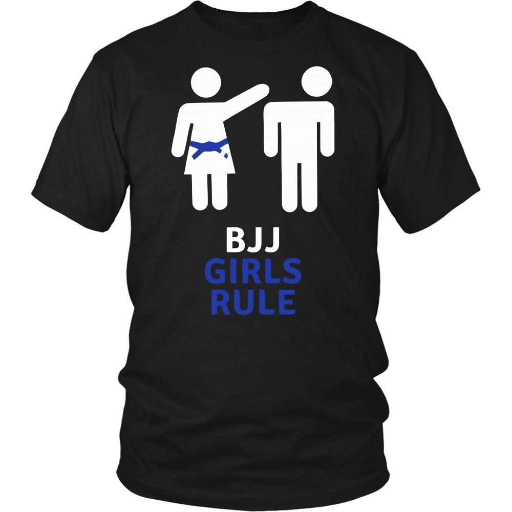 Brazilian Jiu Jitsu T Shirt - BJJ Girls Rule-T-shirt-Teelime | shirts-hoodies-mugs