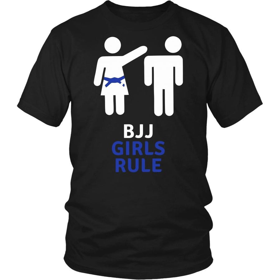 Brazilian Jiu Jitsu T Shirt - BJJ Girls Rule-T-shirt-Teelime | shirts-hoodies-mugs