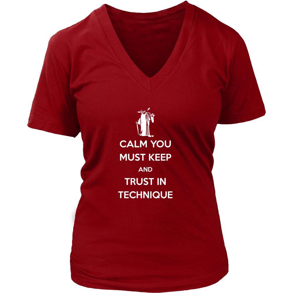 Brazilian Jiu-Jitsu T Shirt - Calm You Must Keep And Trust In Technique-T-shirt-Teelime | shirts-hoodies-mugs