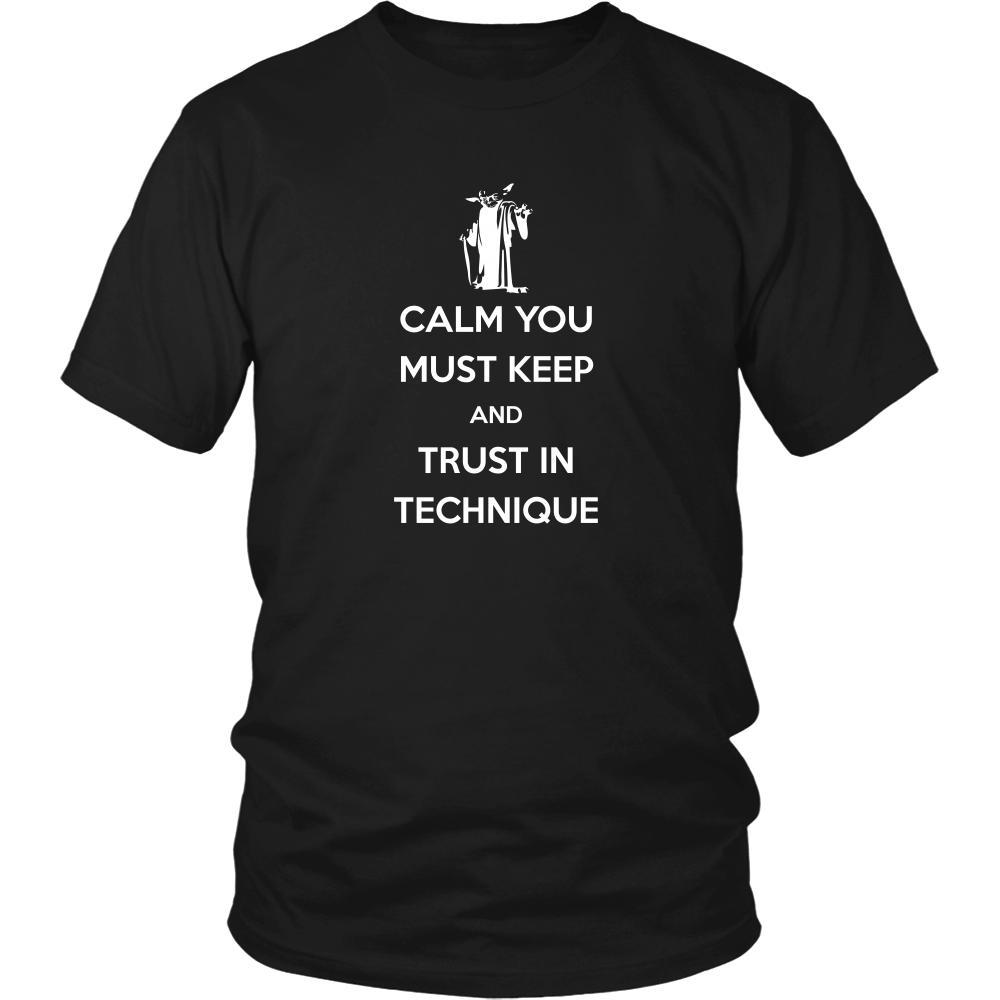 Brazilian Jiu-Jitsu T Shirt - Calm You Must Keep And Trust In Technique-T-shirt-Teelime | shirts-hoodies-mugs
