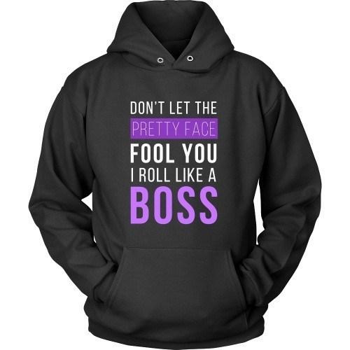 Brazilian Jiu Jitsu T Shirt - Don't Let The Pretty Face Fool You I Roll Like A Boss-T-shirt-Teelime | shirts-hoodies-mugs