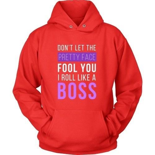 Brazilian Jiu Jitsu T Shirt - Don't Let The Pretty Face Fool You I Roll Like A Boss-T-shirt-Teelime | shirts-hoodies-mugs