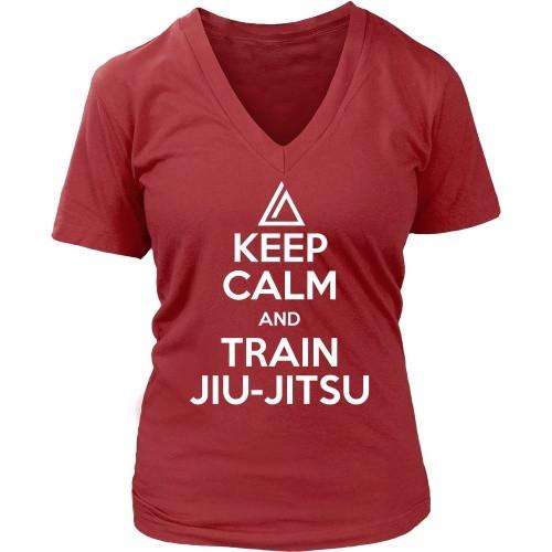 Brazilian Jiu Jitsu T Shirt - Keep Calm and Train Jiu Jitsu-T-shirt-Teelime | shirts-hoodies-mugs
