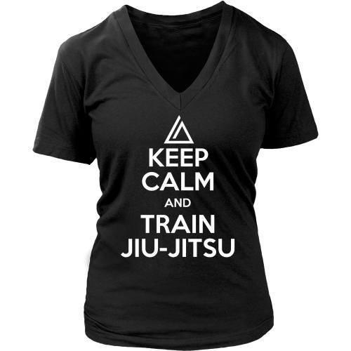 Brazilian Jiu Jitsu T Shirt - Keep Calm and Train Jiu Jitsu-T-shirt-Teelime | shirts-hoodies-mugs