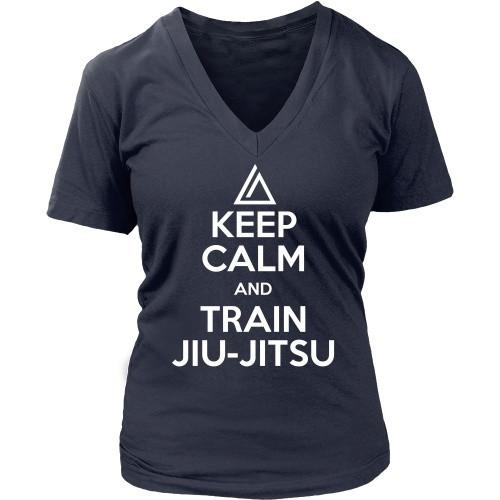 Brazilian Jiu Jitsu T Shirt - Keep Calm and Train Jiu Jitsu-T-shirt-Teelime | shirts-hoodies-mugs