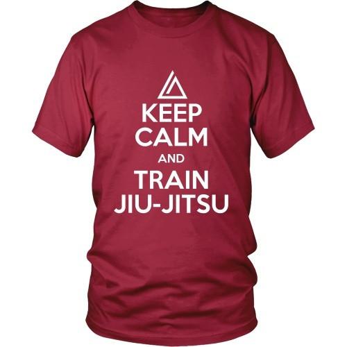 Brazilian Jiu Jitsu T Shirt - Keep Calm and Train Jiu Jitsu-T-shirt-Teelime | shirts-hoodies-mugs