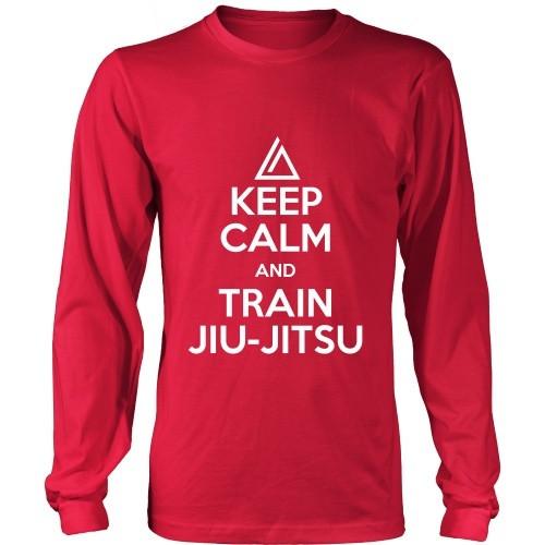Brazilian Jiu Jitsu T Shirt - Keep Calm and Train Jiu Jitsu-T-shirt-Teelime | shirts-hoodies-mugs