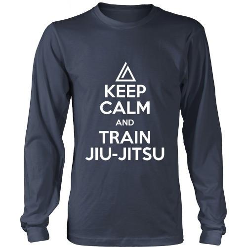 Brazilian Jiu Jitsu T Shirt - Keep Calm and Train Jiu Jitsu-T-shirt-Teelime | shirts-hoodies-mugs