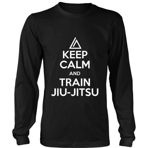 Brazilian Jiu Jitsu T Shirt - Keep Calm and Train Jiu Jitsu-T-shirt-Teelime | shirts-hoodies-mugs