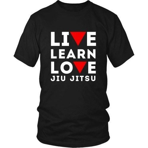 Brazilian Jiu Jitsu T Shirt - Live Learn Love-T-shirt-Teelime | shirts-hoodies-mugs