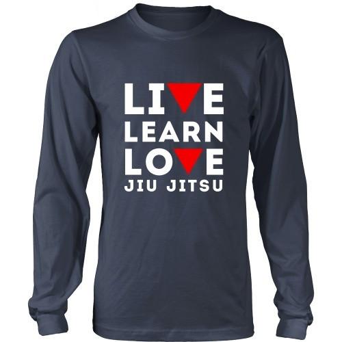 Brazilian Jiu Jitsu T Shirt - Live Learn Love-T-shirt-Teelime | shirts-hoodies-mugs