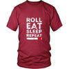 Brazilian Jiu Jitsu T Shirt - Roll Eat Sleep Repeat-T-shirt-Teelime | shirts-hoodies-mugs