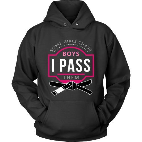 Brazilian Jiu Jitsu T Shirt - Some Girls Chase Boys I Pass Them-T-shirt-Teelime | shirts-hoodies-mugs