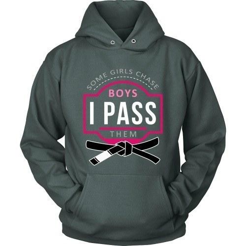 Brazilian Jiu Jitsu T Shirt - Some Girls Chase Boys I Pass Them-T-shirt-Teelime | shirts-hoodies-mugs