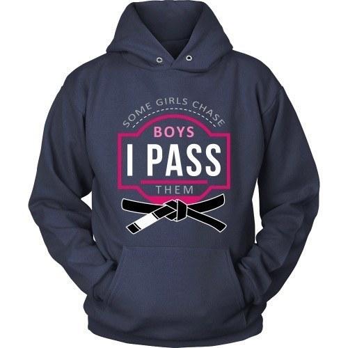 Brazilian Jiu Jitsu T Shirt - Some Girls Chase Boys I Pass Them-T-shirt-Teelime | shirts-hoodies-mugs