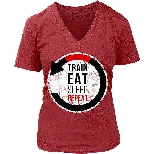 Brazilian Jiu Jitsu T Shirt - Train Eat Sleep Repeat-T-shirt-Teelime | shirts-hoodies-mugs