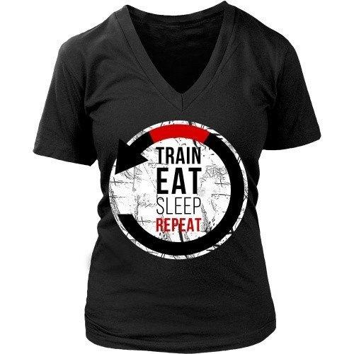 Brazilian Jiu Jitsu T Shirt - Train Eat Sleep Repeat-T-shirt-Teelime | shirts-hoodies-mugs