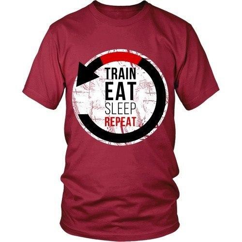 Brazilian Jiu Jitsu T Shirt - Train Eat Sleep Repeat-T-shirt-Teelime | shirts-hoodies-mugs