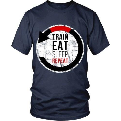 Brazilian Jiu Jitsu T Shirt - Train Eat Sleep Repeat-T-shirt-Teelime | shirts-hoodies-mugs