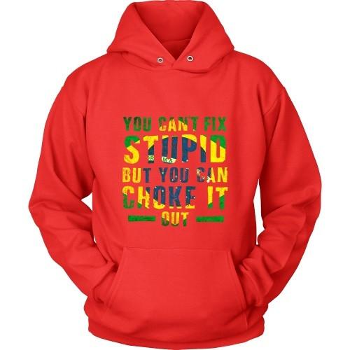 Brazilian Jiu Jitsu T Shirt - You cant fix stupid, but you can choke it out-T-shirt-Teelime | shirts-hoodies-mugs