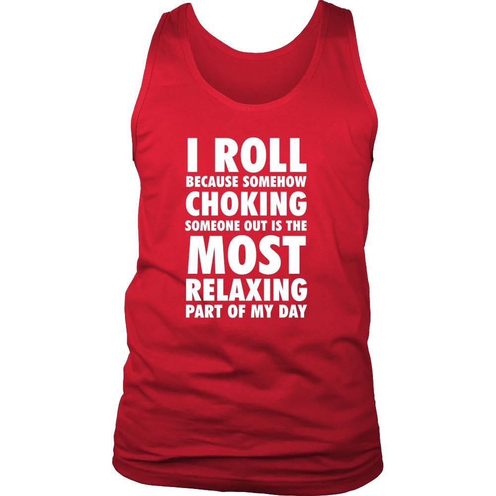 Brazilian Jiu-Jitsu Tank Top - I Roll Brazilian Jiu-Jitsu-T-shirt-Teelime | shirts-hoodies-mugs