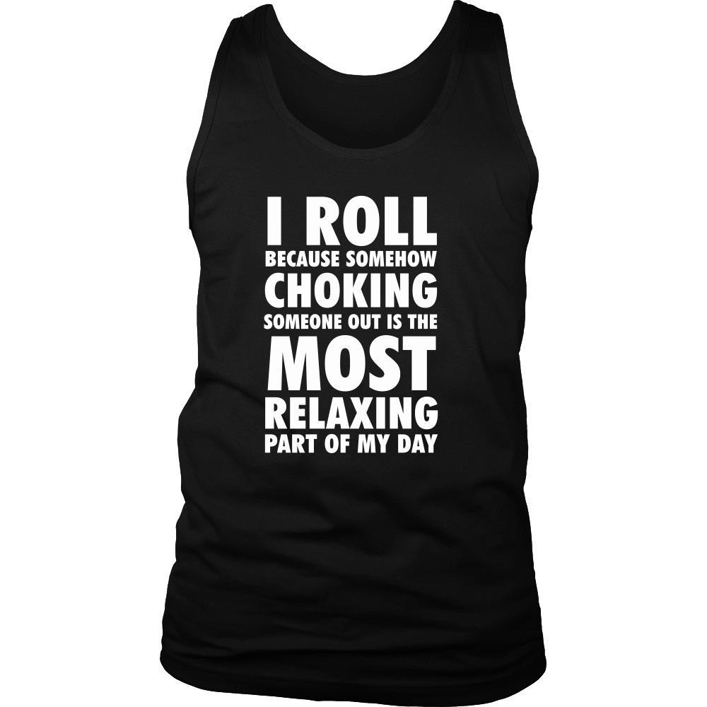 Brazilian Jiu-Jitsu Tank Top - I Roll Brazilian Jiu-Jitsu-T-shirt-Teelime | shirts-hoodies-mugs