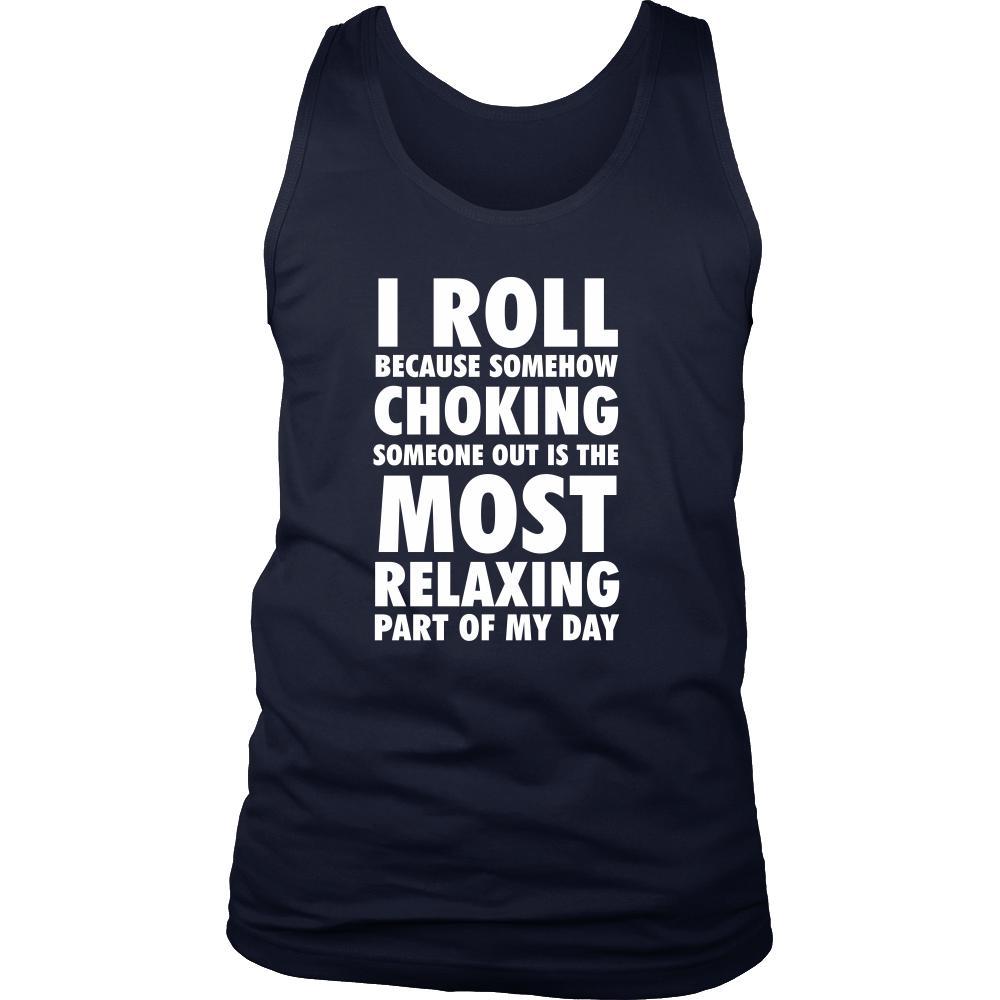 Brazilian Jiu-Jitsu Tank Top - I Roll Brazilian Jiu-Jitsu-T-shirt-Teelime | shirts-hoodies-mugs