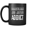 Brazilian jiu jitsu/BJJ Brazilian jiu jitsu/BJJ Addict 11oz Black Mug-Drinkware-Teelime | shirts-hoodies-mugs