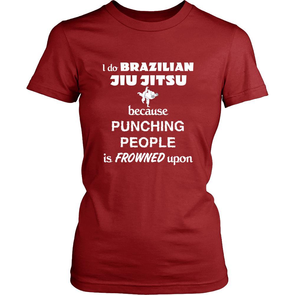 Brazilian jiu jitsu/BJJ - I do Brazilian jiu jitsu because punching people is frowned upon - Sport Shirt-T-shirt-Teelime | shirts-hoodies-mugs