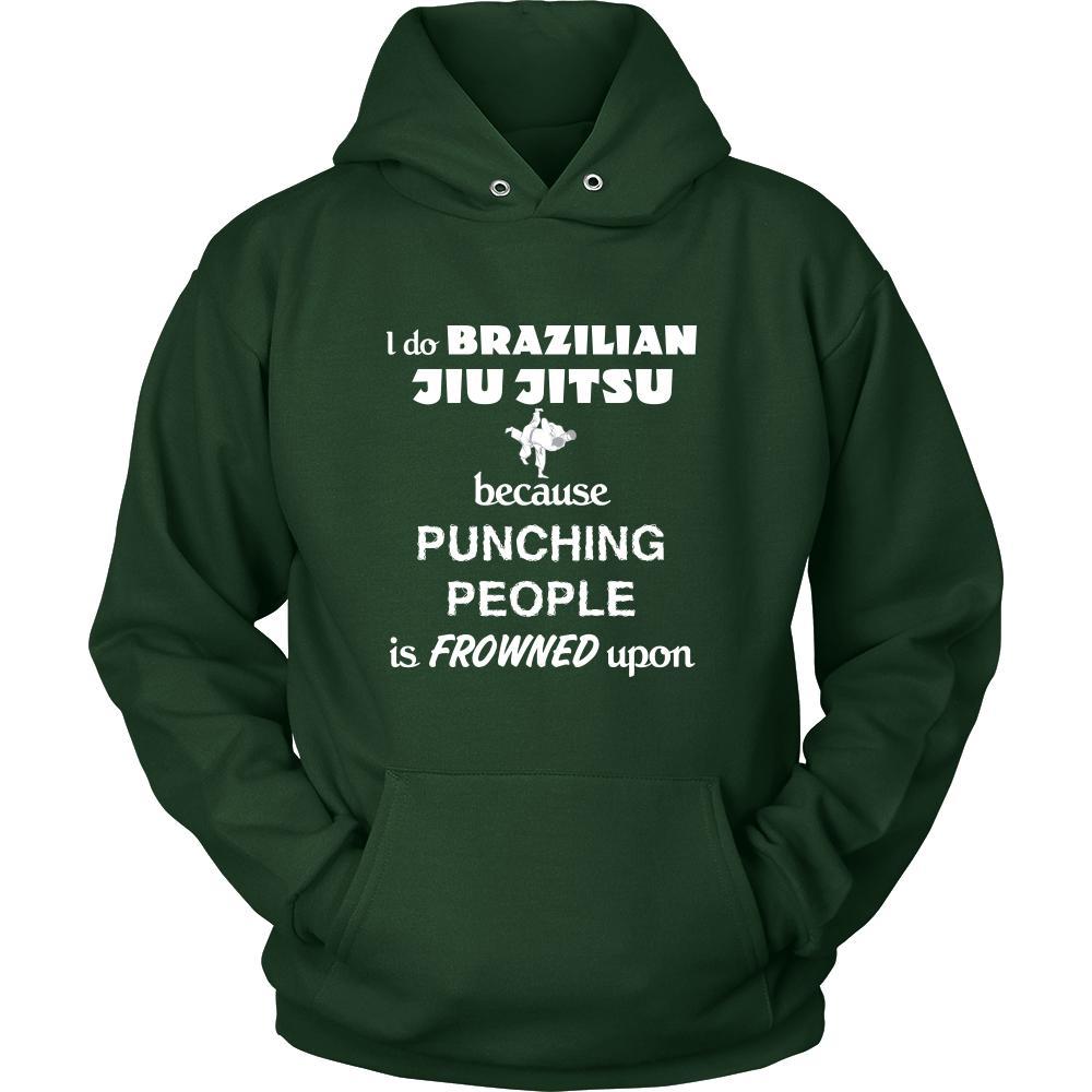Brazilian jiu jitsu/BJJ - I do Brazilian jiu jitsu because punching people is frowned upon - Sport Shirt-T-shirt-Teelime | shirts-hoodies-mugs