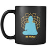 Buddhism Be Peace 11oz Black Mug-Drinkware-Teelime | shirts-hoodies-mugs